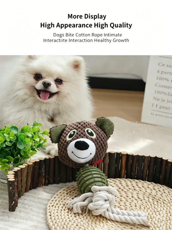 提炼产品4大卖点 (6)_副本 Cotton Rope & Plush Squeaky Toy – Interactive Toss Toy for Dogs