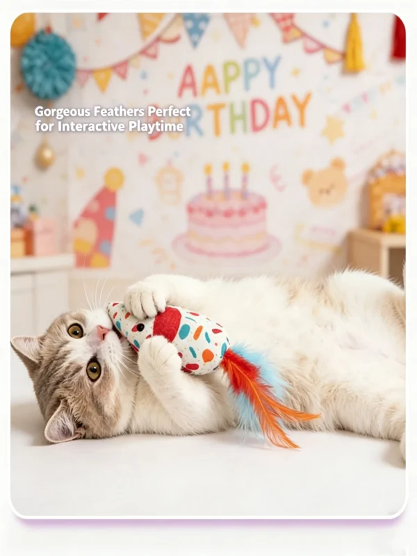 Realistic Mouse Toys for Cats – 2-Pack (Soft & Squeaky)