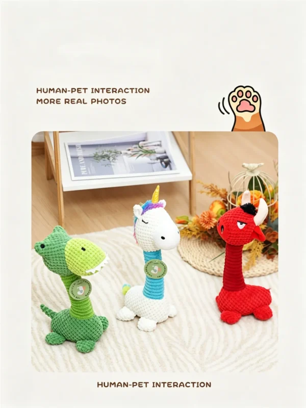 Squeaky Plush Toy for Pets – Soft, Durable & Engaging