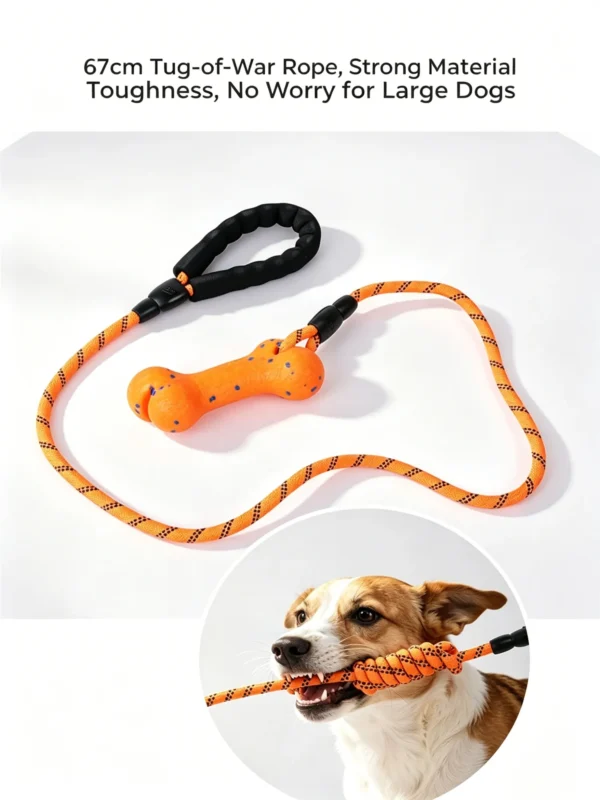 ETPU Bone-Shaped Pull Rope Toy – Interactive Training Toy for Dogs