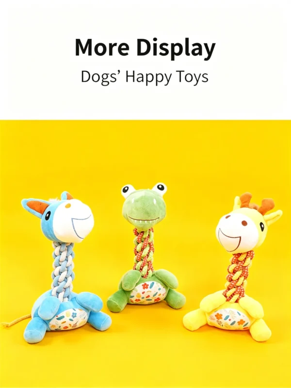 提炼产品4大卖点 (6)_副本-compressed Squeaky Teething Plush Toy for Puppies – Soft & Soothing for Gums