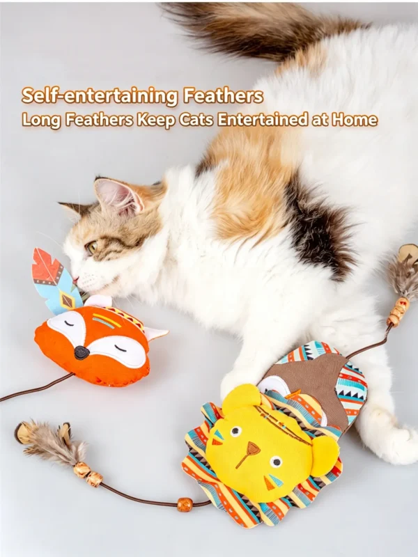 Burlap Cat Chew Toy – Self-Entertaining Interactive Toy for Cats