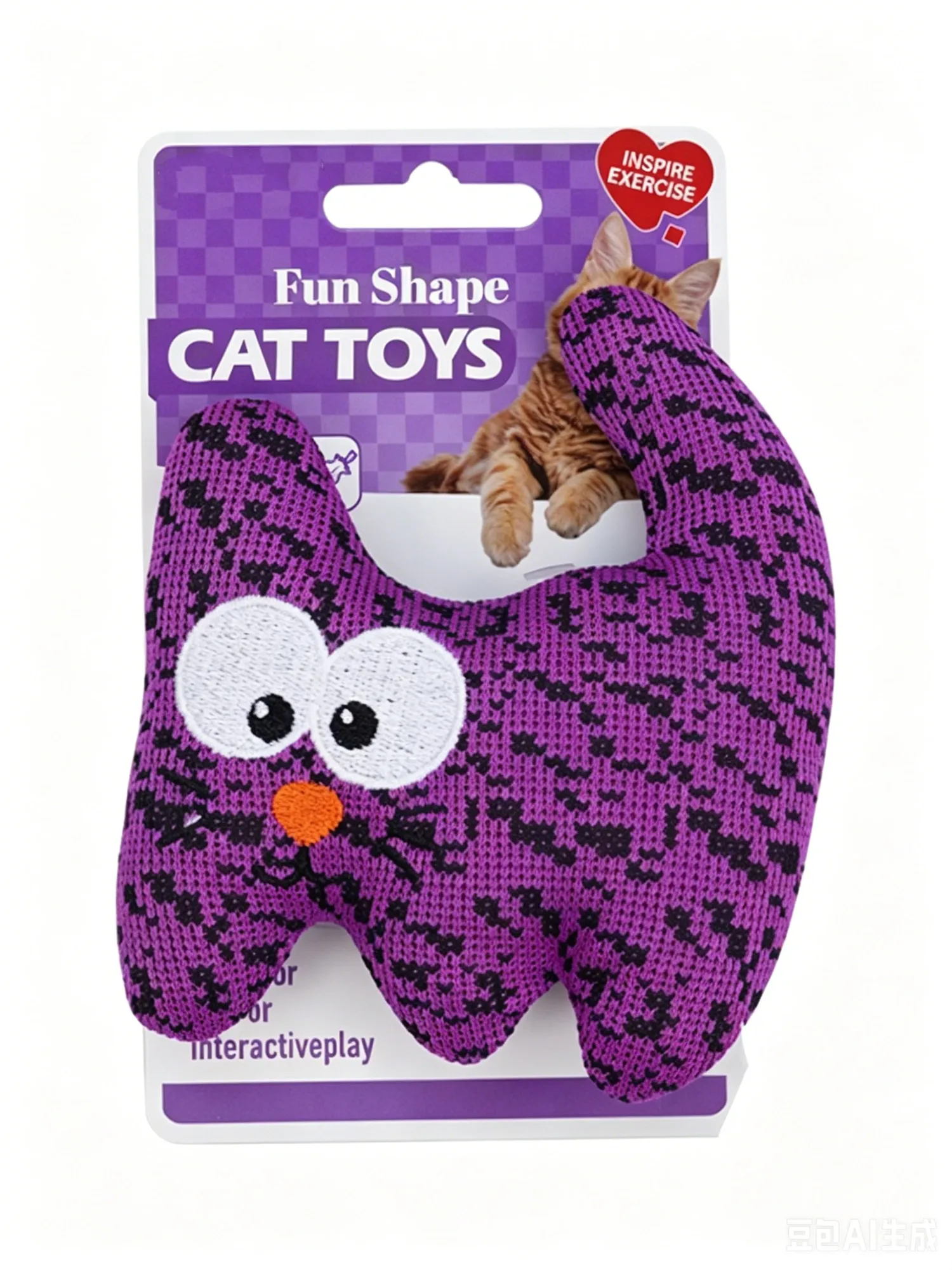 Purple Big-Eyed Cat