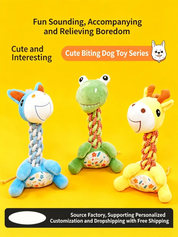 提炼产品4大卖点 (7)_副本-compressed Squeaky Teething Plush Toy for Puppies – Soft & Soothing for Gums