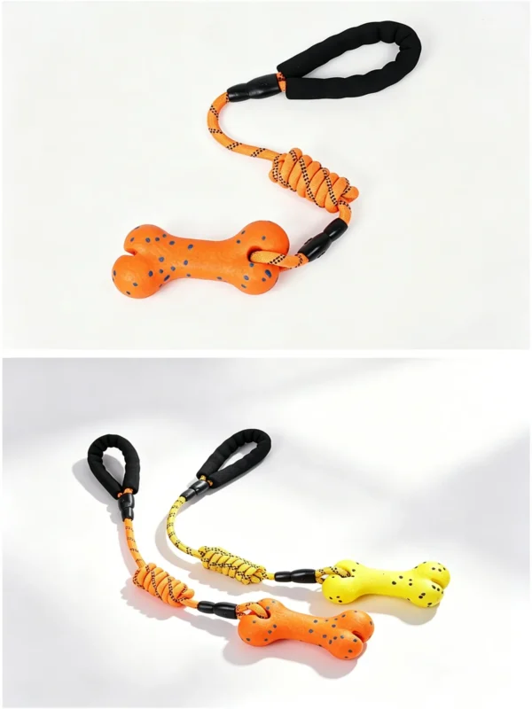 ETPU Bone-Shaped Pull Rope Toy – Interactive Training Toy for Dogs