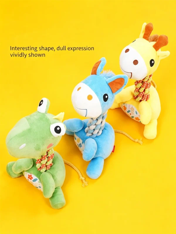 提炼产品4大卖点 (8)_副本-compressed Squeaky Teething Plush Toy for Puppies – Soft & Soothing for Gums