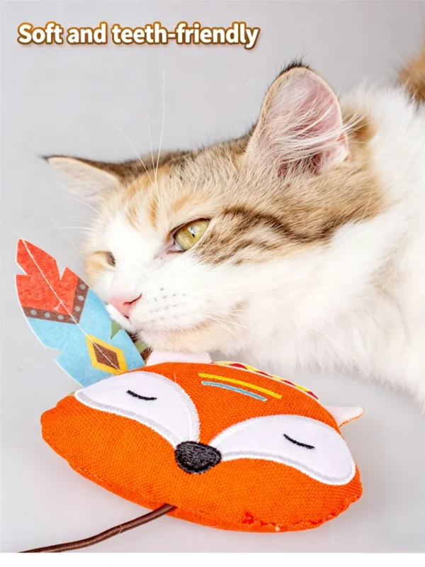 Burlap Cat Chew Toy – Self-Entertaining Interactive Toy for Cats