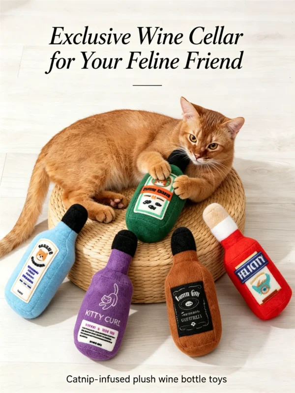 Crinkle Catnip Plush Toy – Noisy & Soft for Cats