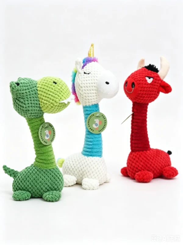 提炼产品4大卖点-compressed Squeaky Plush Toy for Pets – Soft, Durable & Engaging