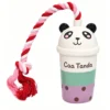 Squeaky Latex Milk Tea Cup Toy – Fun Shaped Toy for Dogs