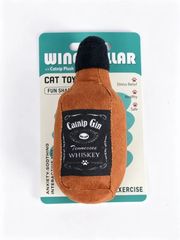 Crinkle Catnip Plush Toy – Noisy & Soft for Cats