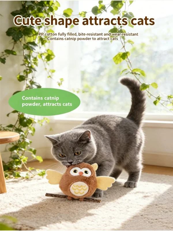 Silver Vine & Catnip Plush Toy – Dual Attractant for Cats