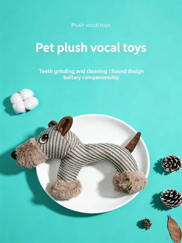 新对话_副本 Squeaky Animal Plush Toy for Pets