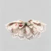 Cat collar, lace, bow, neck warmer, scarf, decoration, pet (11) Vintage Cream Rose Floral Lace Ruffled Kitten Collar Bib