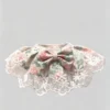 Cat collar, lace, bow, neck warmer, scarf, decoration, pet French Country Pink Rose Lace Ruffled Kitten Collar Bib