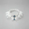 Cat collar, lace, bow, neck warmer, scarf, decoration, pet 2 Vintage Royal White Lace Tulle Rhinestone Pearl Kitten Collar Bib