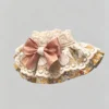 Cat collar, lace, bow, neck warmer, scarf, decoration, pet (4) Retro Muted Yellow Floral Lace Ruffled Kitten Collar Bib