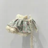 Cat collar, lace, bow, neck warmer, scarf, decoration, pet (6) Vintage Sage Floral Cream Lace Ruffled Kitten Collar Bib
