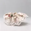 Cat collar, lace, bow, neck warmer, scarf, decoration, pet (9) Vintage Cream Rose Floral Lace Ruffled Kitten Collar Bib