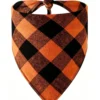Dog bandana (2) Classic checkered dog bandana