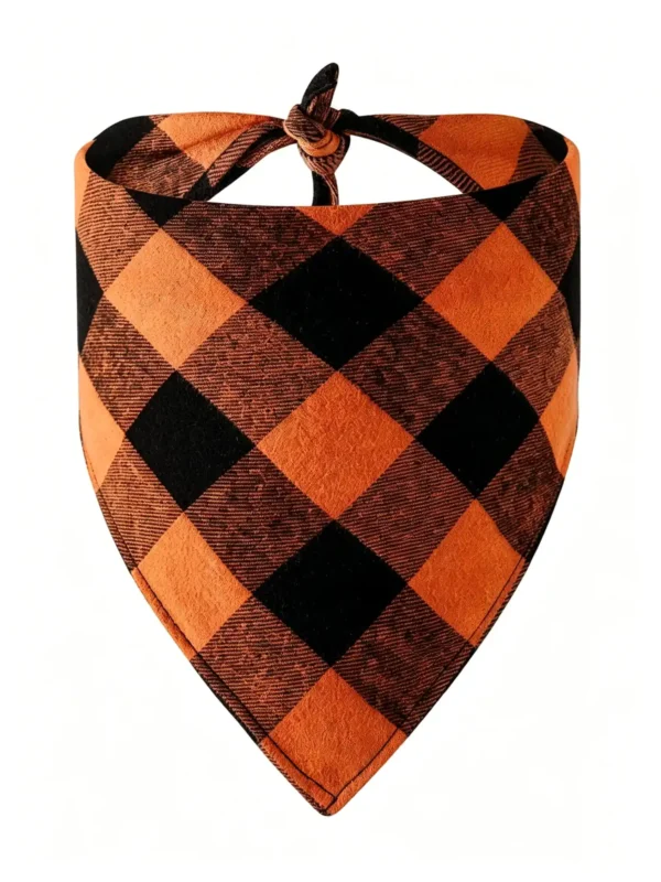 Dog bandana (2) Classic checkered dog bandana