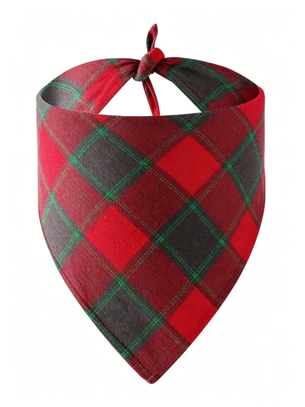 Dog bandana (3) Classic checkered dog bandana