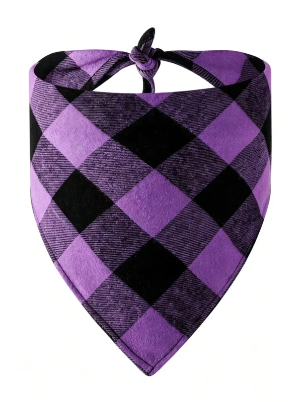 Dog bandana (4) Classic checkered dog bandana