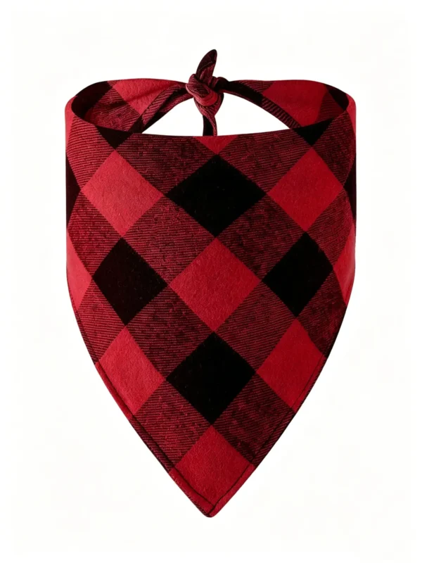 Dog bandana (5) Classic checkered dog bandana