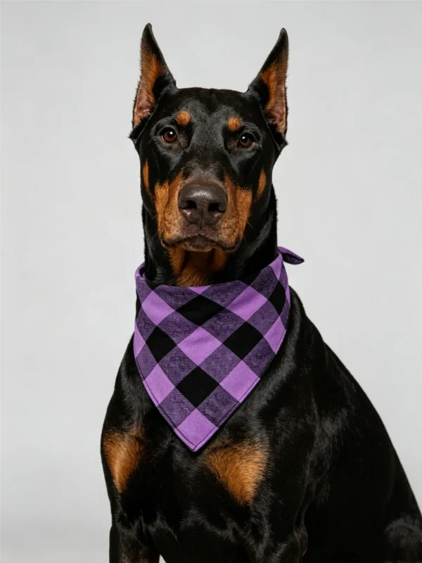 Classic checkered dog bandana