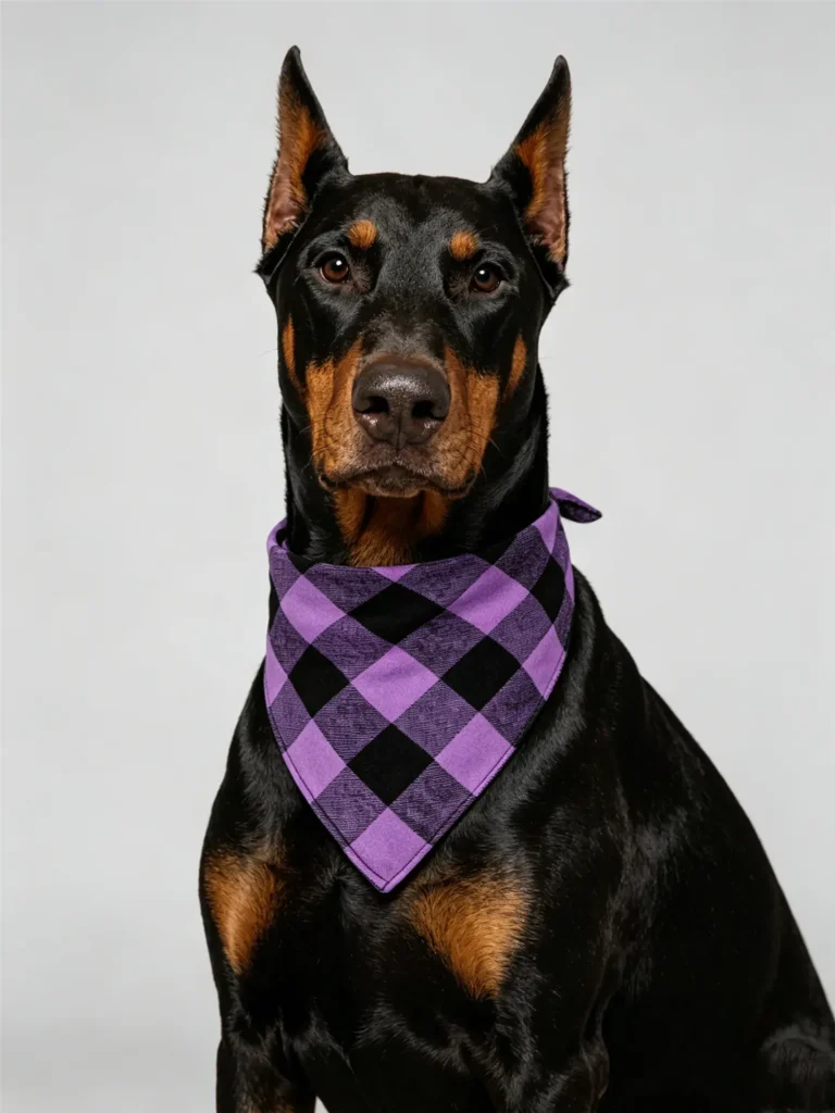 Classic checkered dog bandana
