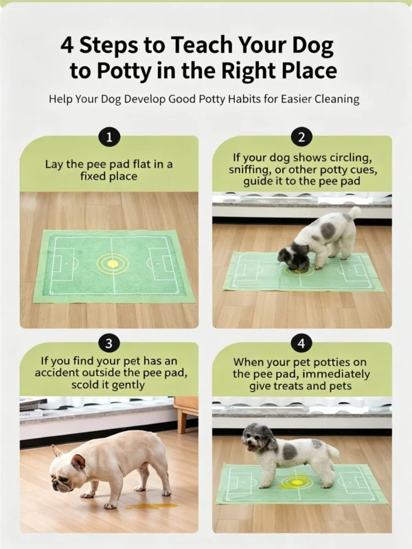 Thickened Soccer Field Dog Pee Pads - Super Absorbent Training Mats