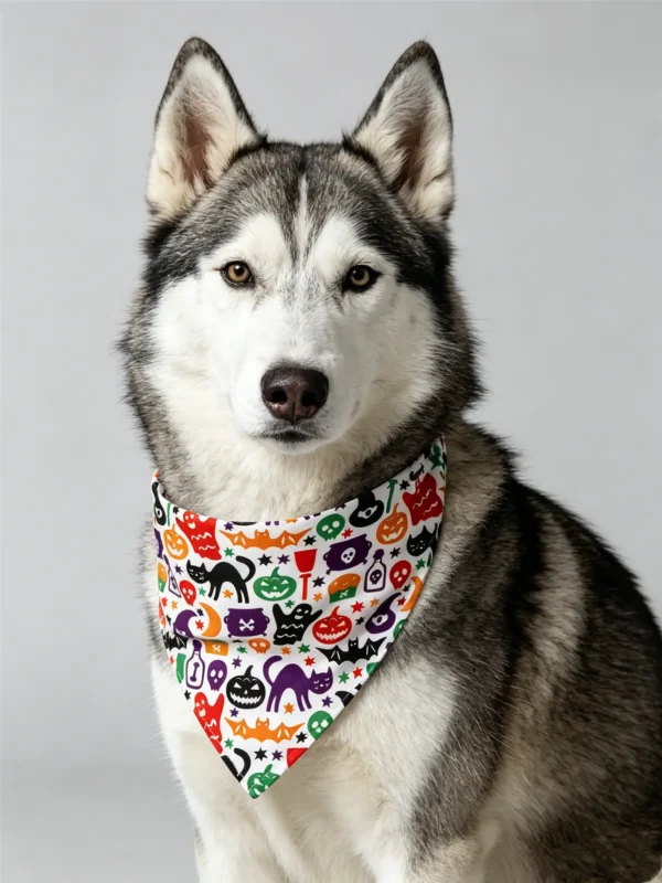 Halloween-themed dog bandana