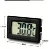 Mini reptile thermometer, digital terrarium thermometer, wireless tank temperature gauge, reptile vivarium monitor, small lizard tank thermometer, tortoise enclosure temperature sensor (3) Breeding box digital thermometer