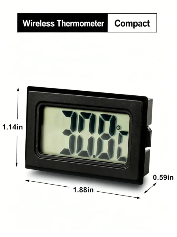 Mini reptile thermometer, digital terrarium thermometer, wireless tank temperature gauge, reptile vivarium monitor, small lizard tank thermometer, tortoise enclosure temperature sensor (3) Breeding box digital thermometer