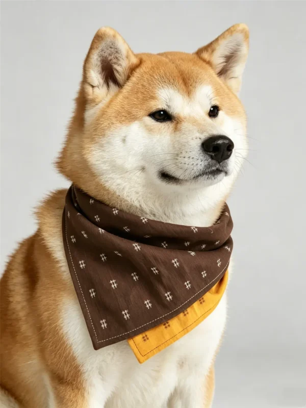 Color-Block Fashion Dog Bandana