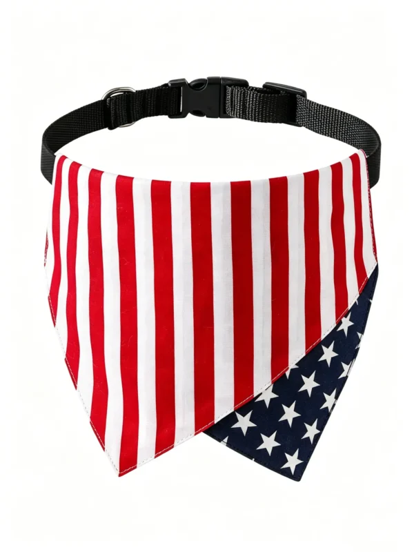 Pet scarf, dog scarf, drool scarf USA flag dog bandana