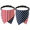 Pet scarf, dog scarf, drool scarf (3) USA flag dog bandana