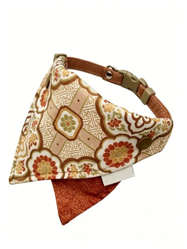 Pet scarves, cat and dog scarves, cat and dog drool bibs, pet bandanas (2) Floral Pattern Dog Bandana