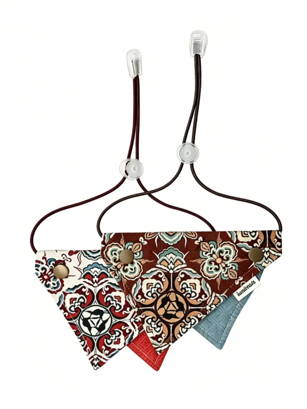 Retro-style dog bandana