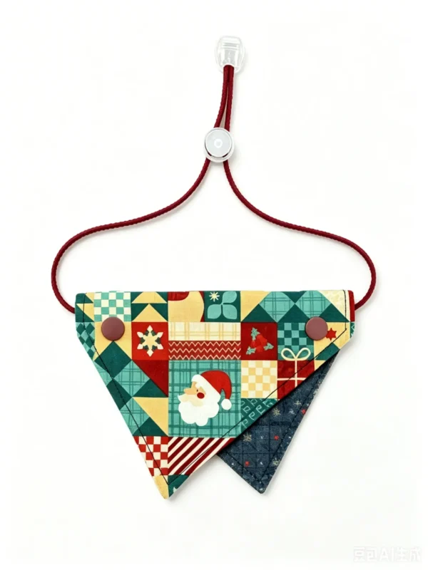 Christmas-themed dog bandana