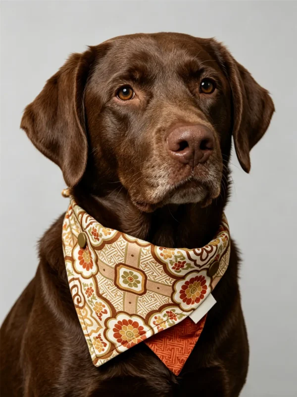 Floral Pattern Dog Bandana