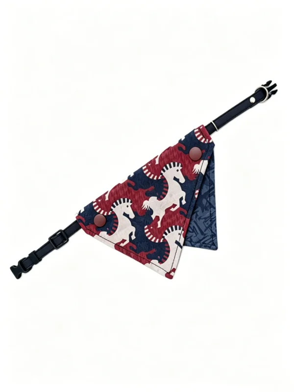 Pet scarves, cat and dog scarves, cat and dog drool bibs, pet bandanas (4) Retro Horse Print Dog Bandana