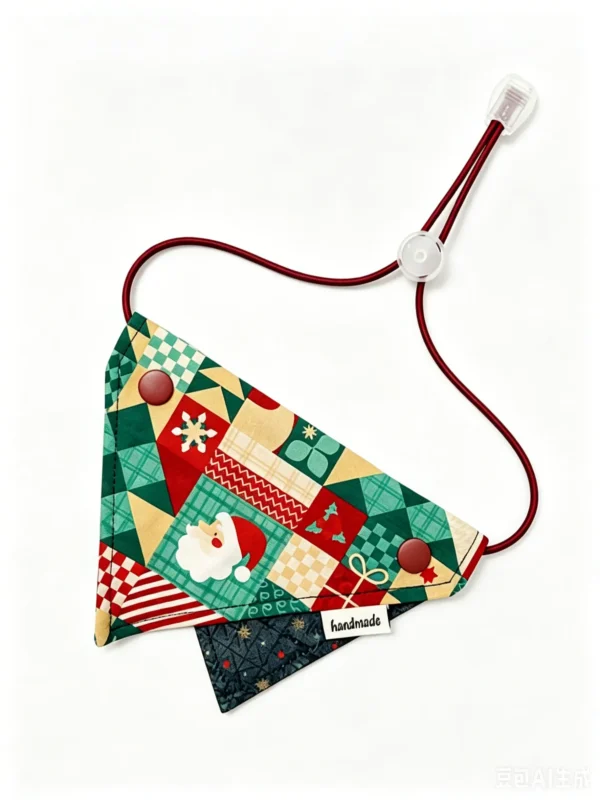 Christmas-themed dog bandana