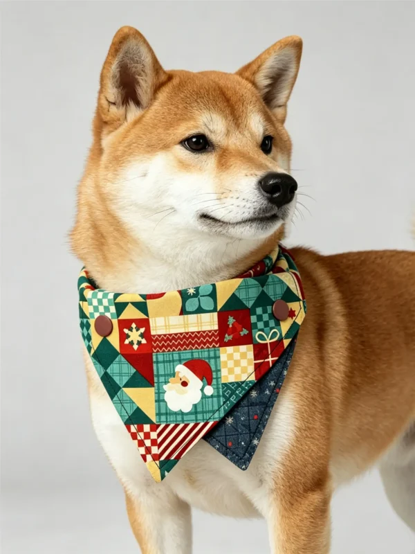 Christmas-themed dog bandana