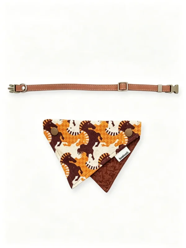 Pet scarves, cat and dog scarves, cat and dog drool bibs, pet bandanas Retro Horse Print Dog Bandana