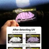 UV color-changing test card