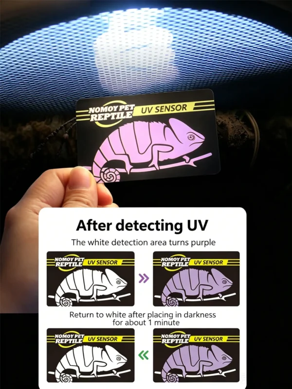 UV color-changing test card