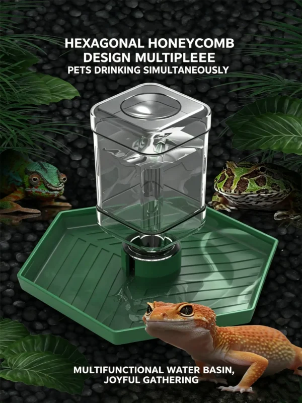 Automatic Reptile Water Dispenser - 7-Day Gravity Feeder for Reptiles