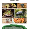 Reptile water dish, rock reptile food bowl, gecko feeding tray, turtle soaking dish, terrarium dual-use basin, reptile habitat bowl (6) Artificial Rock Water Bowl - Antibacterial Feeding & Bathing Dish for Reptiles