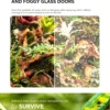 Smart reptile terrarium fan, humidity controlled ventilation fan, reptile tank cooling fan, digital temp humidity exhaust fan, vivarium circulation ventilator, reptile fog removal fan (2) Smart Reptile Terrarium Fan - Auto Humidity & Temperature Control Ventilator